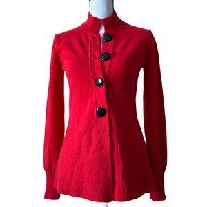 HANRY NEW YORK Oversized Buttons Cashmere Cardigan